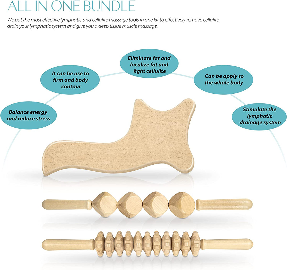 AINAZ |  Lymphatic Wood Therapy Massage Bundle